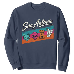 Funny Fox Alien Castle Harper Meme Sweatshirt San Antonio Texas Pride Sports Fan