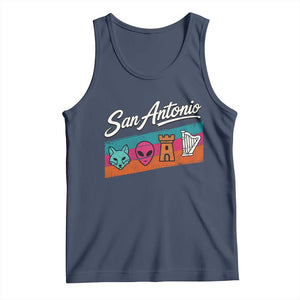 Funny Fox Alien Castle Harper Meme Tank Top San Antonio Texas Pride Sports Fan