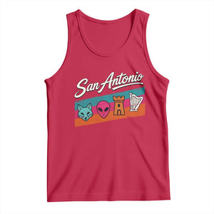 Funny Fox Alien Castle Harper Meme Tank Top San Antonio Texas Pride Sports Fan