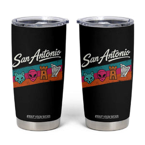 Funny Fox Alien Castle Harper Meme Tumbler Cup San Antonio Texas Pride Sports Fan