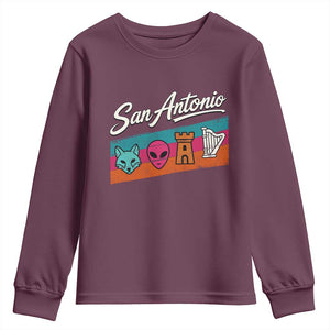 Funny Fox Alien Castle Harper Meme Youth Sweatshirt San Antonio Texas Pride Sports Fan