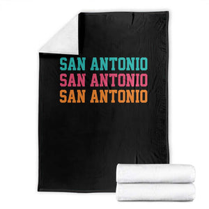 San Antonio Texas Pride Sports Fan Style Throw Blanket TX Game Day San Antonio Texas Pride Sports Fan