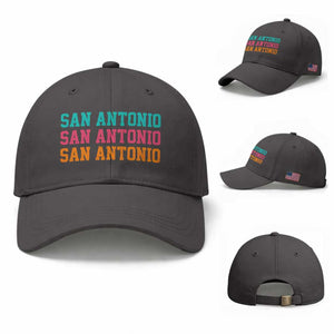 San Antonio Texas Pride Sports Fan Style Baseball Cap TX Game Day San Antonio Texas Pride Sports Fan