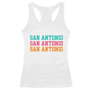 San Antonio Texas Pride Sports Fan Style Racerback Tank Top TX Game Day San Antonio Texas Pride Sports Fan