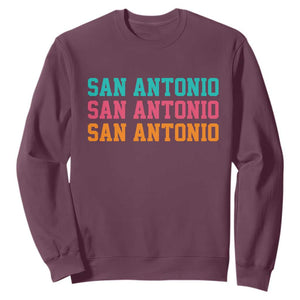 San Antonio Texas Pride Sports Fan Style Sweatshirt TX Game Day San Antonio Texas Pride Sports Fan