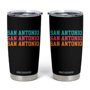 San Antonio Texas Pride Sports Fan Style Tumbler Cup TX Game Day San Antonio Texas Pride Sports Fan