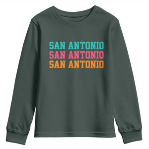 San Antonio Texas Pride Sports Fan Style Youth Sweatshirt TX Game Day San Antonio Texas Pride Sports Fan
