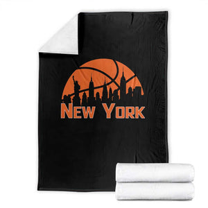 New York Skyline NY State Pride Throw Blanket Game Day Sports Fan