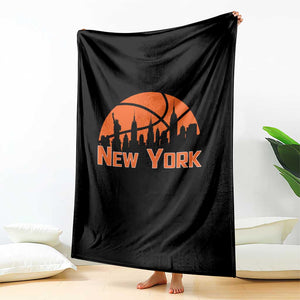 New York Skyline NY State Pride Throw Blanket Game Day Sports Fan
