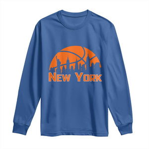 New York Skyline NY State Pride Long Sleeve Shirt Game Day Sports Fan