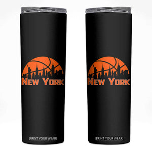 New York Skyline NY State Pride Skinny Tumbler Game Day Sports Fan
