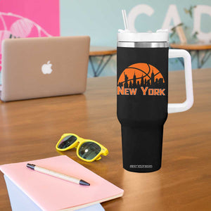 New York Skyline NY State Pride Tumbler With Handle Game Day Sports Fan