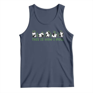 This Is How I Roll Tank Top Cute Bear Panda Lover TS14 Navy Print Your Wear