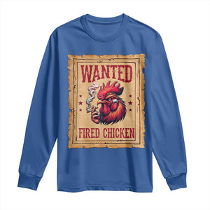 Funny Weed Lover Cannabis 420 Long Sleeve Shirt Fried Chicken TS14 Royal Blue Print Your Wear