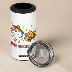Me Goose Ta Mexican 4 in 1 Can Cooler Tumbler Funny Spanish Taco Mexican Food Meme TS14 Print Your Wear