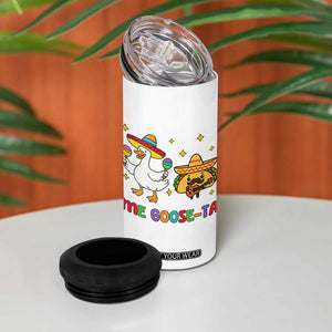 Me Goose Ta Mexican 4 in 1 Can Cooler Tumbler Funny Spanish Taco Mexican Food Meme TS14 Print Your Wear