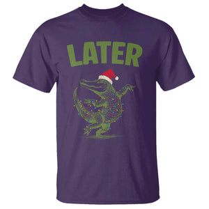 Funny Gator Sarcastic Christmas T Shirt Later Alligator TS14 Purple Print Your Wear