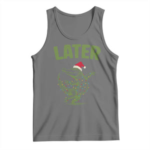 Funny Gator Sarcastic Christmas Tank Top Later Alligator TS14 Black Heather Print Your Wear