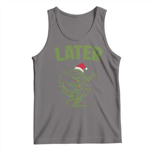 Funny Gator Sarcastic Christmas Tank Top Later Alligator TS14 Deep Heather Print Your Wear