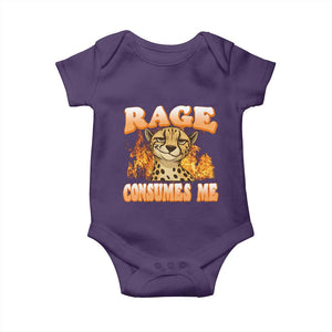 Cool Cheetah Baby Onesie Funny Range Consumes Me Sarcastic Wild Animal TS14 Purple Print Your Wear