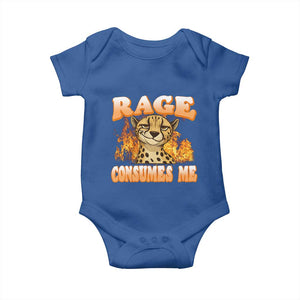 Cool Cheetah Baby Onesie Funny Range Consumes Me Sarcastic Wild Animal TS14 Royal Blue Print Your Wear