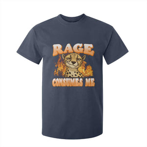 Cool Cheetah T Shirt For Kid Funny Range Consumes Me Sarcastic Wild Animal TS14 Navy Print Your Wear