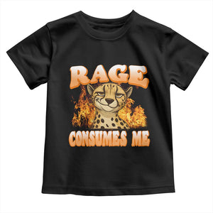 Cool Cheetah Toddler T Shirt Funny Range Consumes Me Sarcastic Wild Animal TS14 Black Print Your Wear