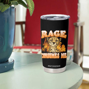 Cool Cheetah Tumbler Cup Funny Range Consumes Me Sarcastic Wild Animal TS14 Print Your Wear