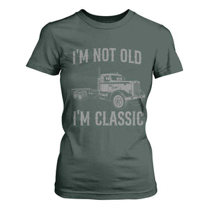 I'm Not Old I'm Classic T Shirt For Women Retro Needlenose Semi Truck Old School Distressed Big Rig 18 Wheeler