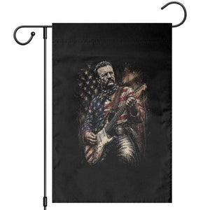Teddy Roosevelt Playing Guitar 4th of July Garden Flag TS14 Black Print Your Wear