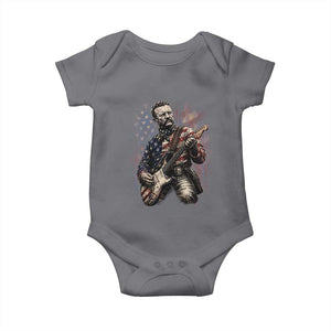 Teddy Roosevelt Playing Guitar 4th of July Baby Onesie