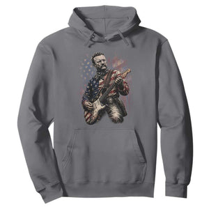 Teddy Roosevelt Playing Guitar 4th of July Hoodie