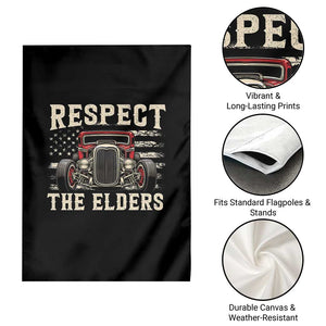Respect The Elders Garden Flag 1932 American Classic Hotrod TS14 Print Your Wear