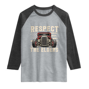 Respect The Elders Raglan Shirt 1932 American Classic Hotrod