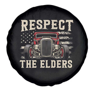 Respect The Elders Spare Tire Cover 1932 American Classic Hotrod TS14 Print Your Wear