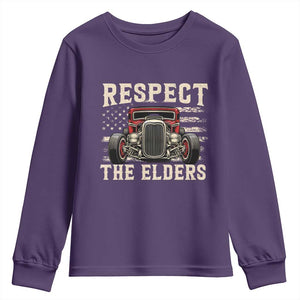 Respect The Elders Youth Sweatshirt 1932 American Classic Hotrod