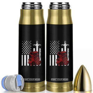 Classic Big Block Blower Bullet Tumbler Patriotic Racing Engine American Flag Christian Cross TS14 Black Print Your Wear