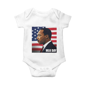 Martin Luther King Jr Baby Onesie Human Rights TS14 White Print Your Wear
