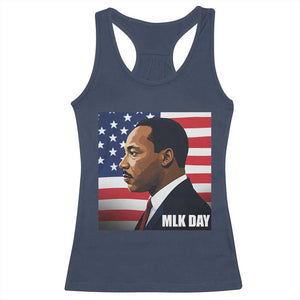 Martin Luther King Jr Racerback Tank Top Human Rights TS14 Navy Print Your Wear