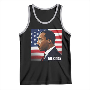 Martin Luther King Jr Tank Top Human Rights TS14 Black Athletic Heather Print Your Wear