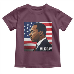 Martin Luther King Jr Toddler T Shirt Human Rights TS14 Maroon Print Your Wear