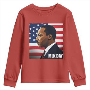 Martin Luther King Jr Youth Sweatshirt Human Rights TS14 Red Print Your Wear