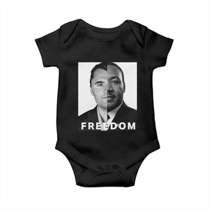 Freedom Charlie Kirk Baby Onesie Martin Luther King Jr TS14 Black Print Your Wear