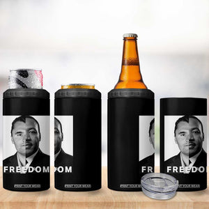 Freedom Charlie Kirk 4 in 1 Can Cooler Tumbler Martin Luther King Jr TS14 Print Your Wear