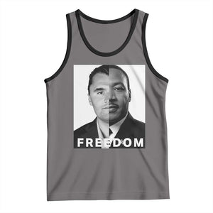 Freedom Charlie Kirk Tank Top Martin Luther King Jr TS14 Deep Heather Black Print Your Wear
