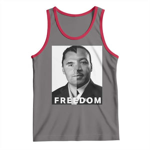 Freedom Charlie Kirk Tank Top Martin Luther King Jr TS14 Deep Heather Red Print Your Wear
