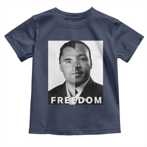Freedom Charlie Kirk Toddler T Shirt Martin Luther King Jr TS14 Navy Print Your Wear