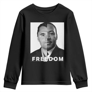 Freedom Charlie Kirk Youth Sweatshirt Martin Luther King Jr TS14 Black Print Your Wear