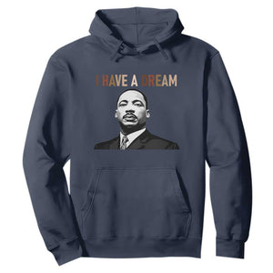 Martin Luther King Jr Hoodie I Have a Dream Cool Melanin Black History TS14 Navy Print Your Wear