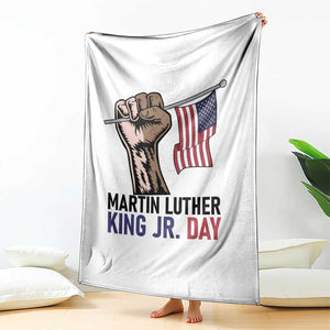 Martin Luther King Jr Throw Blanket Black History Month TS14 Print Your Wear